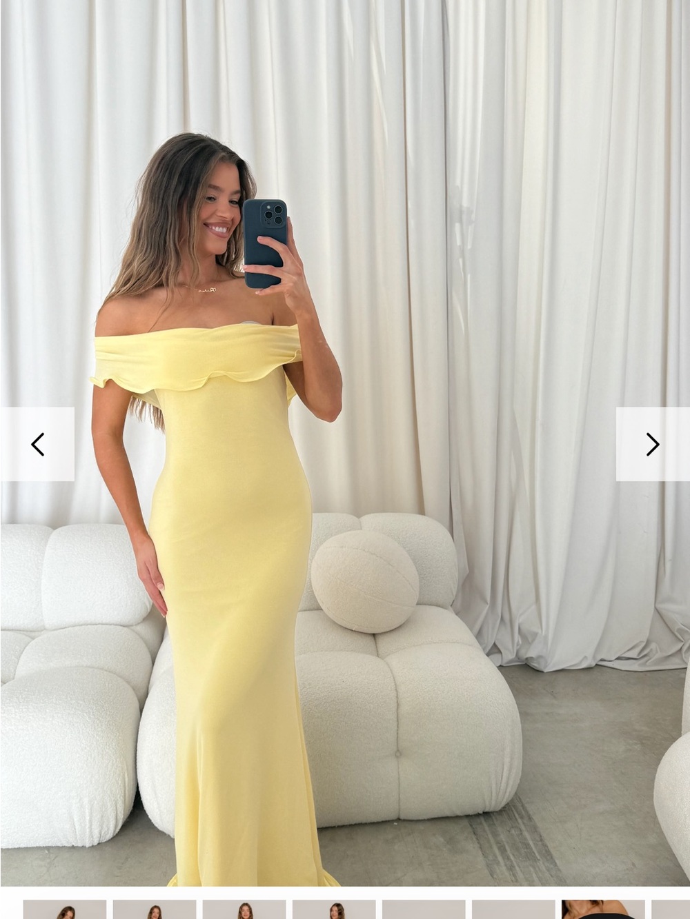 Worth collective Tommie Maxi Dress in Butter Yellow - Bump Friendly - Small - Picture 6 of 8